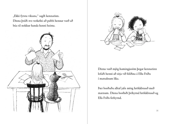 Hamingjustundir Dinnu (1) eftir Rose Lagercrantz og Eva Eriksson